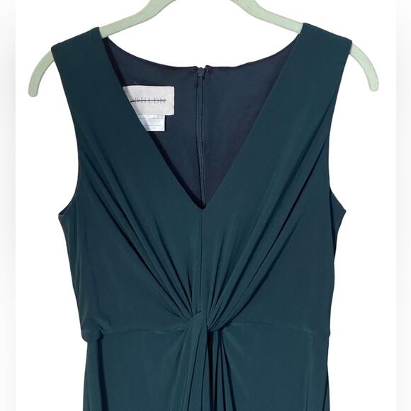 BHLDN Cortine Sleeveless Long Gown Front Slit Dress Forest Green Size 6 NWOT - Picture 6 of 10